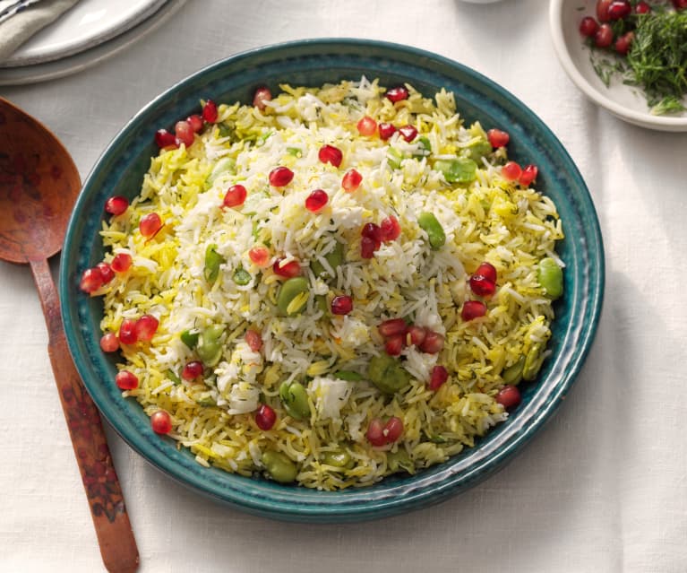 Arroz persa con habas y granada - Irán - Cookidoo® - la ...