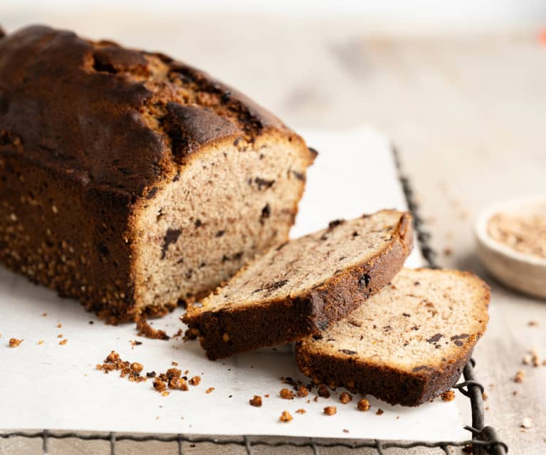 Bolo de chocolate e trigo sarraceno crocante