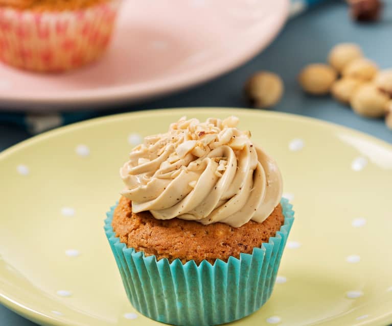 Kávové cupcaky s lískovými ořechy