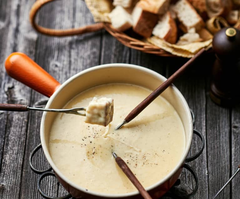 Fondue moitié-moitié, Recette