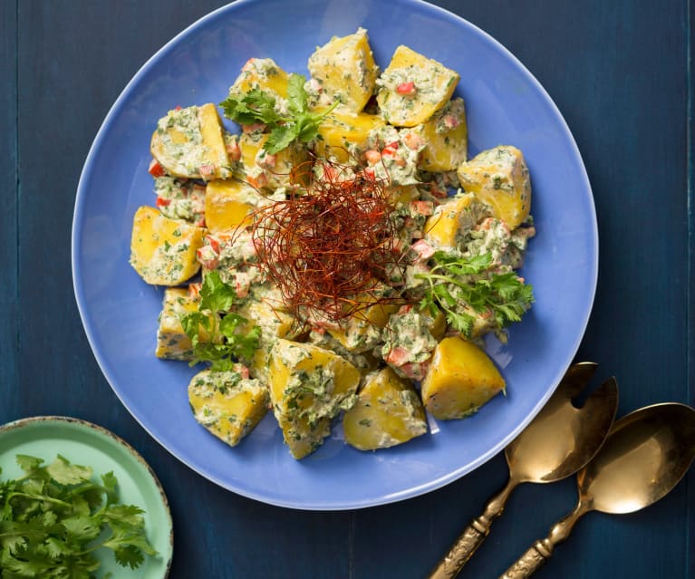 Chilli raita potato salad