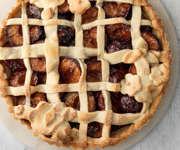 Plum Lattice Tart