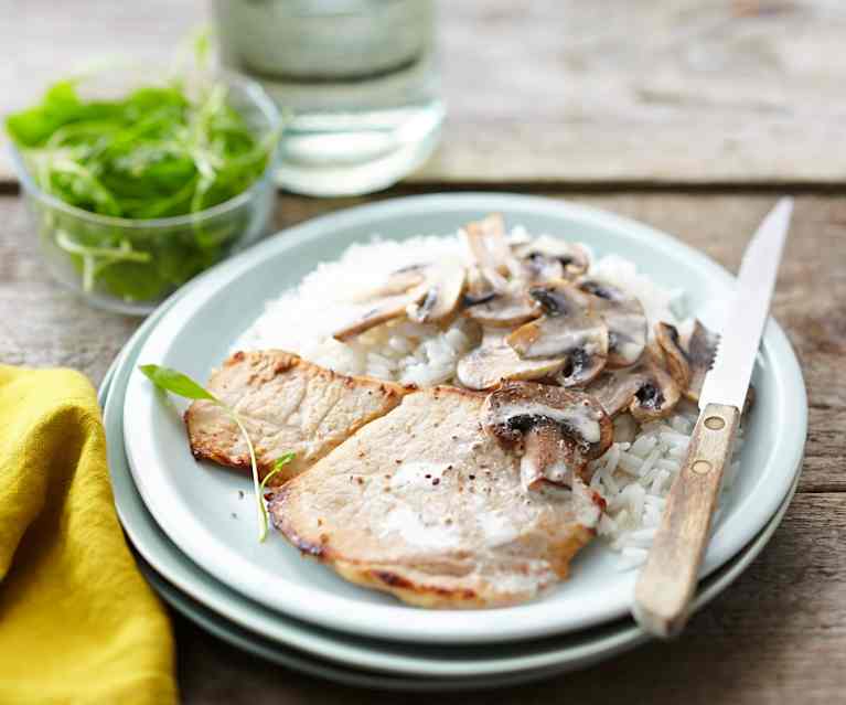 Escalope de veau à la normande