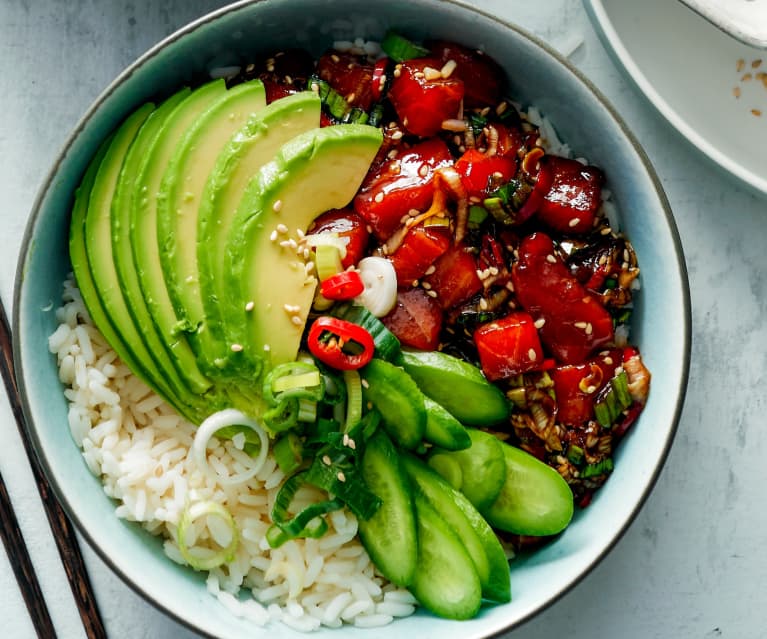 Poke bowl au Thermomix {À ma façon} • Yummix !