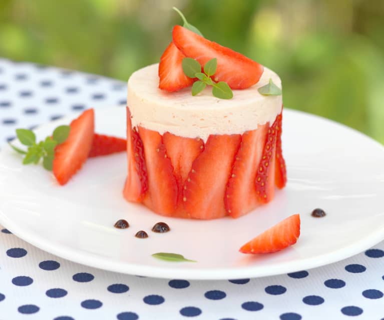 Bavarois tomate-fraise