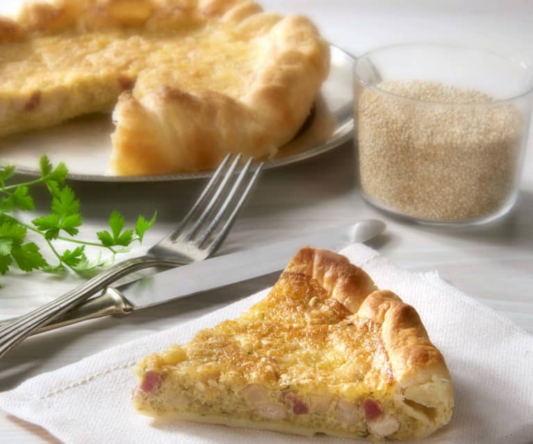 Torta di quinoa con cannellini