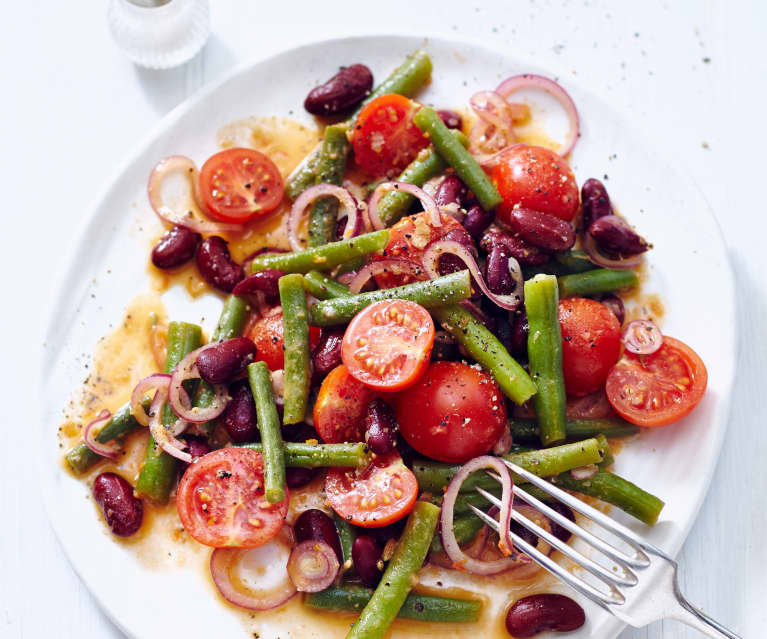 Bohnen-Tomaten-Salat