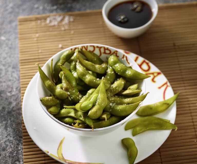 Edamame als Vorspeise