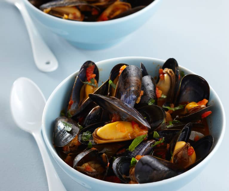 Mejillones a la provenzal (Moules à la provençale)