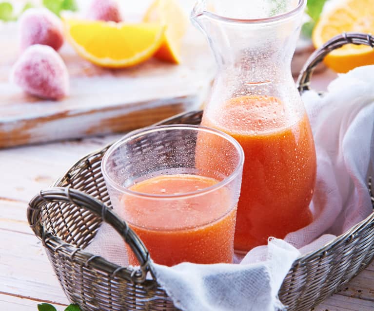 Strawberry Orange Juice Recipe - Indian Veggie Delight