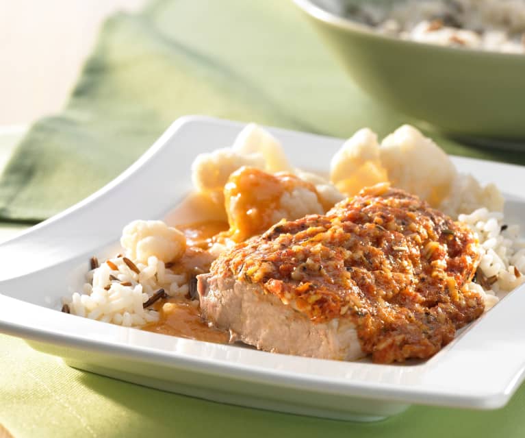 Schweinefilet mediterran mit Blumenkohl und Wildreis - Cookidoo ...