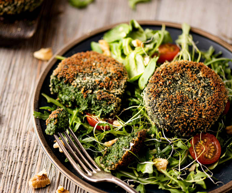 Empanadas veganas de espirulina