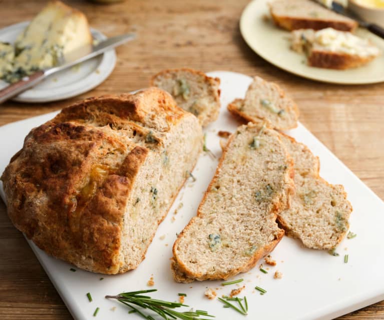 Blue Cheese and Rosemary Soda Bread