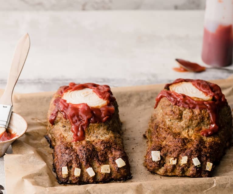 Halloween voeten gehaktbrood