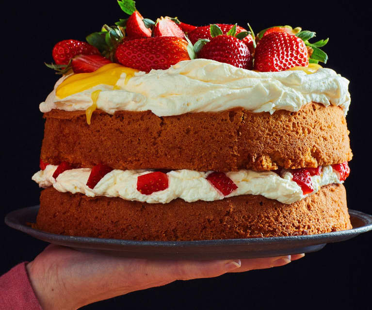 Victoria sponge fragole e limone