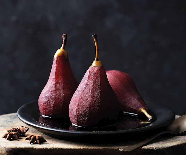 Slow-cooked Pears in Red Wine