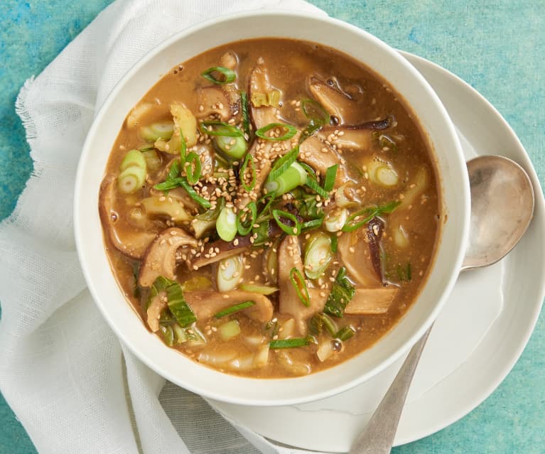 Shiitake Mushroom Soup with Burdock Root