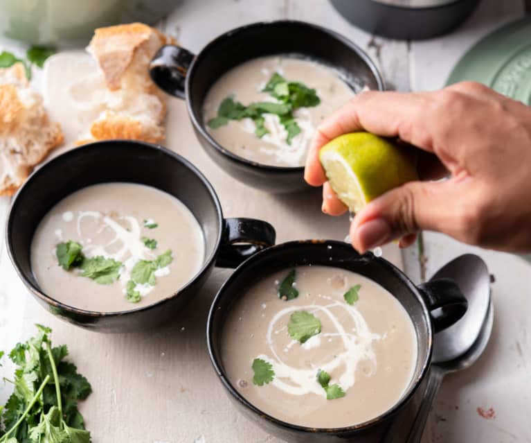 Aubergine cream soup