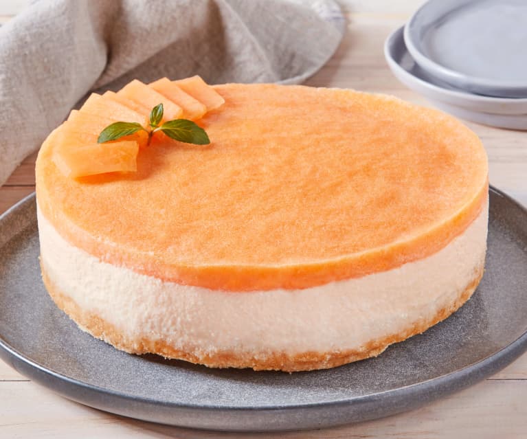 No-Bake Cantaloupe Cheesecake