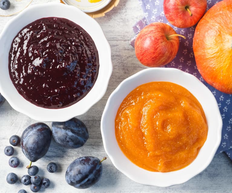 Zwetschken-Heidelbeermarmelade & Apfel-Kürbismarmelade (XXL) Zwetschken-Heidelbeermarmelade & Apfel-Kürbismarmelade (XXL)