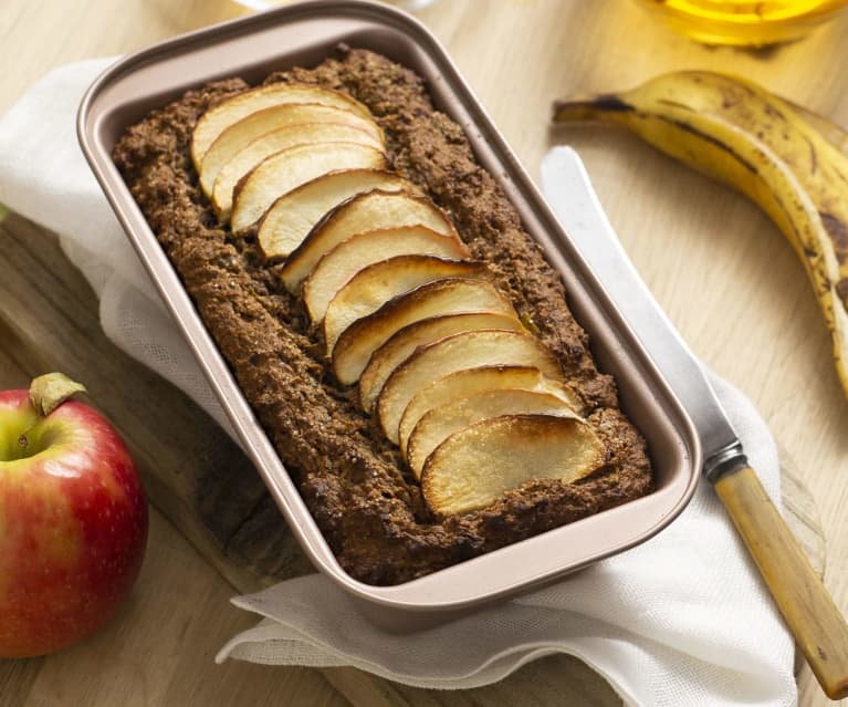 Apple and whole banana loaf