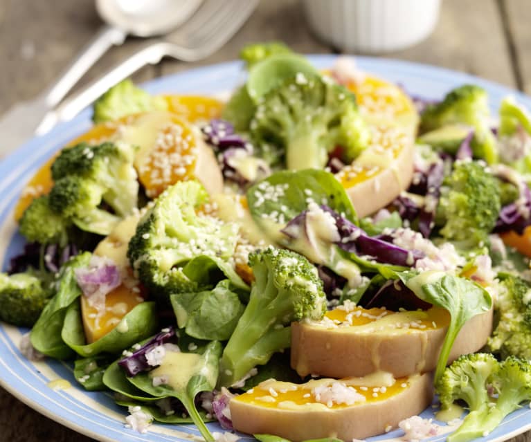 Squash and Broccoli Salad