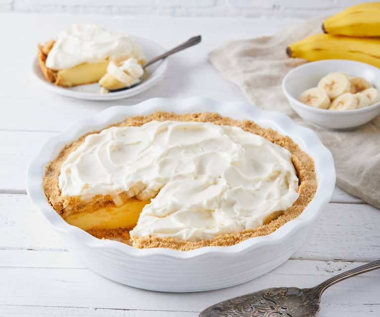 Banana Cream Pie with Wafer Crust