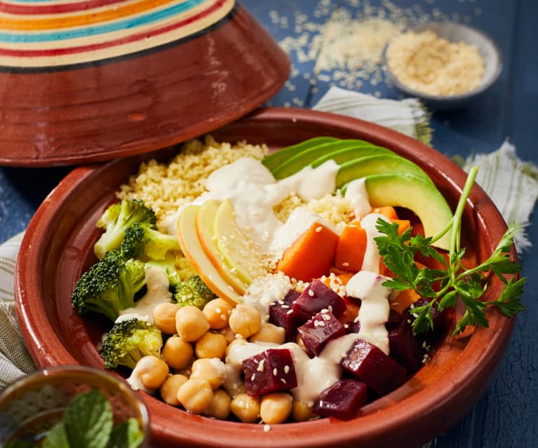 Couscous tahini bowl