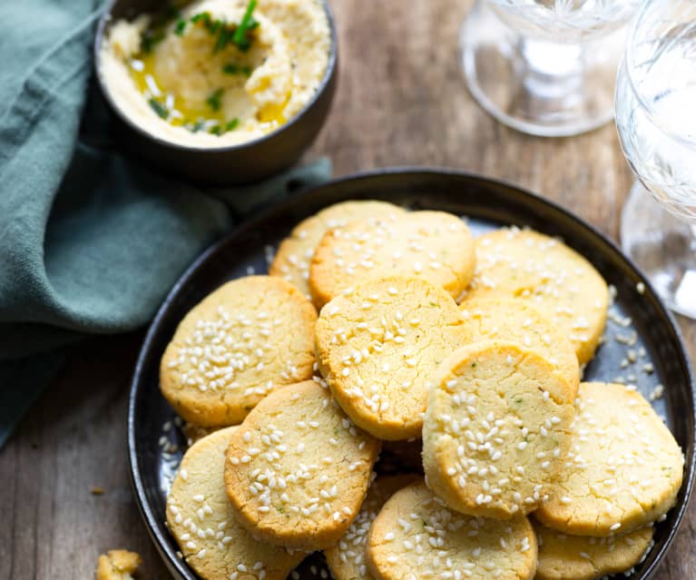 Sablés au parmesan et au sésame