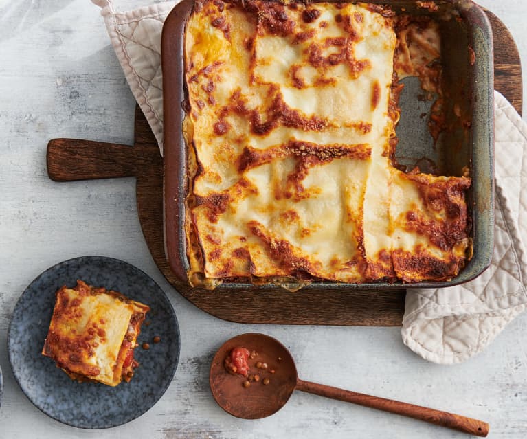 Linsen-Lasagne