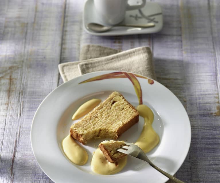 Baumkuchen mit Baileys-Zabaglione