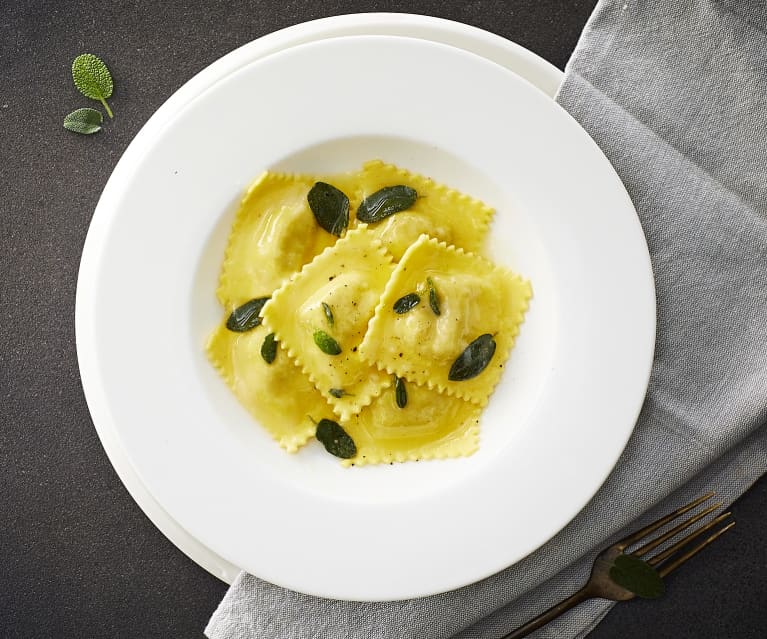 Ravioli ricotta e spinaci