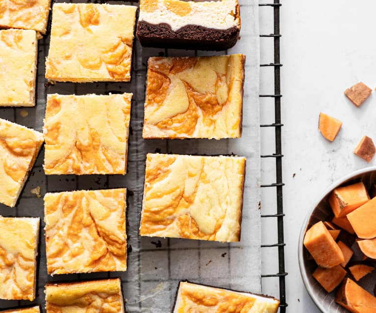 Sweet potato cheesecake bars