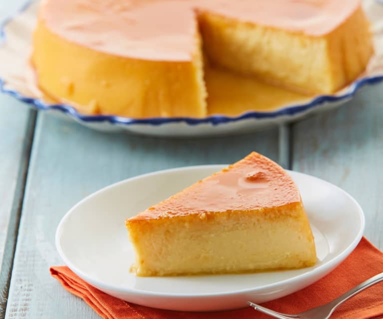 Flan de queso manchego