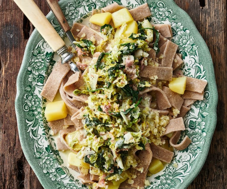 Puschlaver Pizzoccheri mit Gemüse