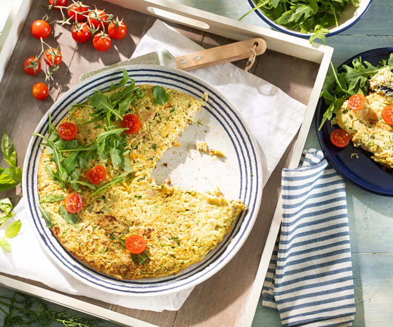 Tortilla de atún con verduras