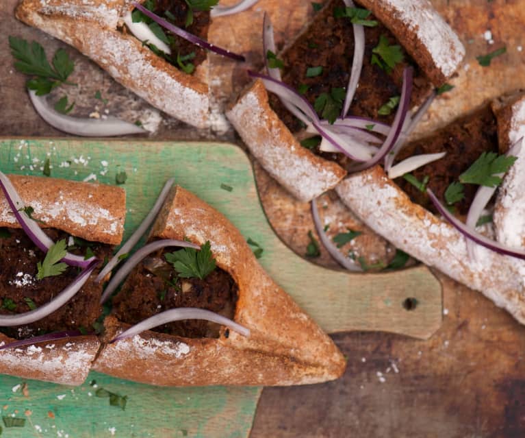 Lahmacun Pide (tyrknesk pizza)