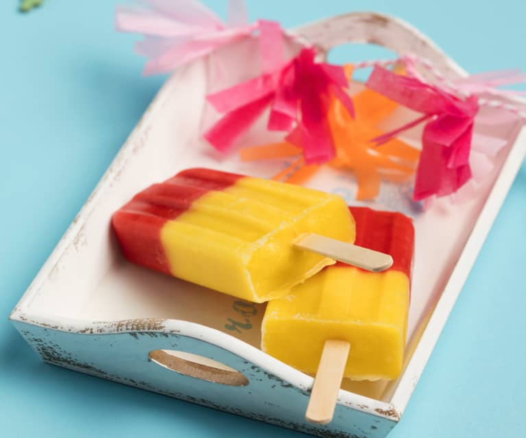 Erdbeer-Mango-Pops