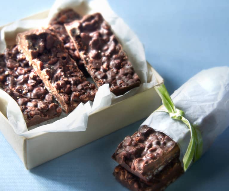 Barrette cioccolato e riso soffiato senza glutine - Ricetta Fatto