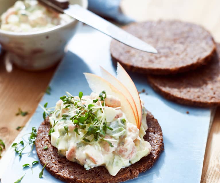 Deftiges Krabbenfrühstück