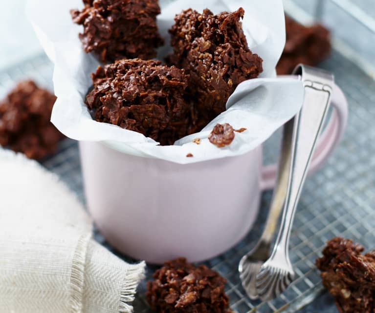 Bombones de chocolate con cereales (sin gluten)