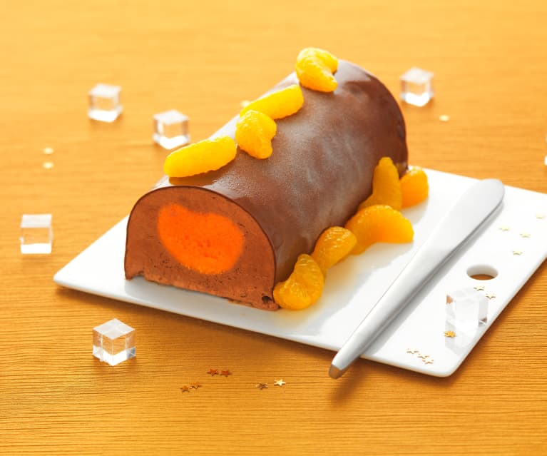 Tangerine and Chocolate Log (French)