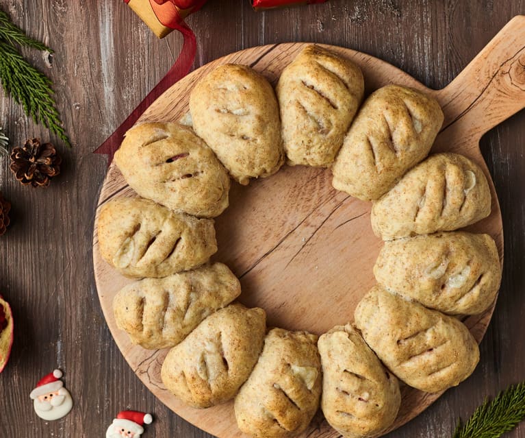 Ghirlanda di pane golosa