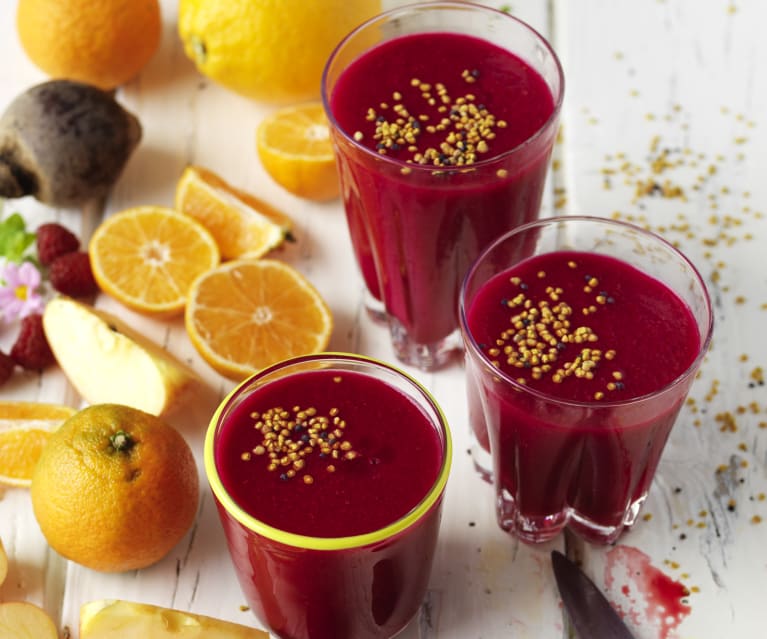 Rote Rüben-Himbeer-Smoothie