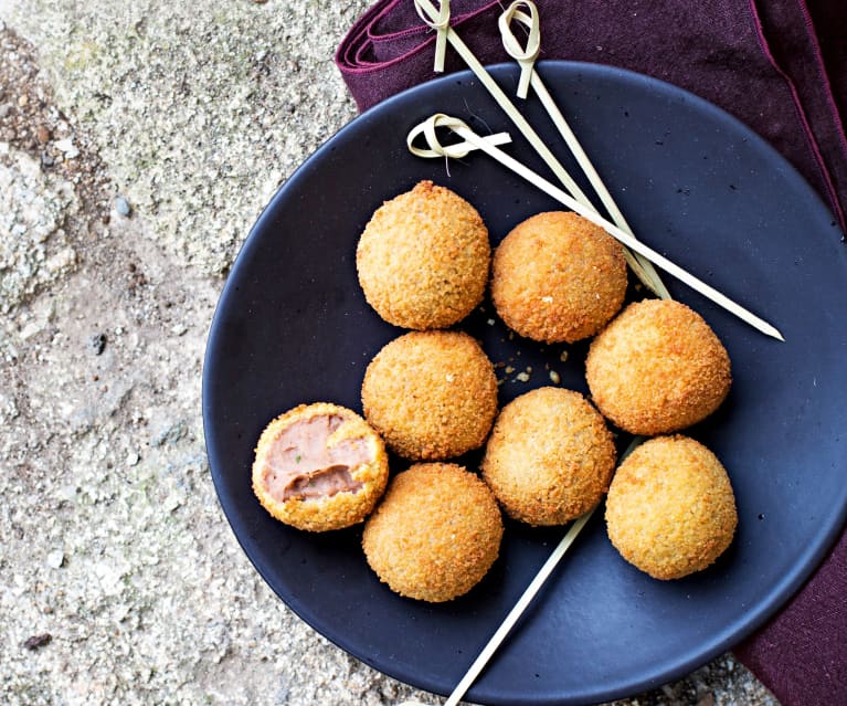 Croquettes de châtaigne au lard fumé