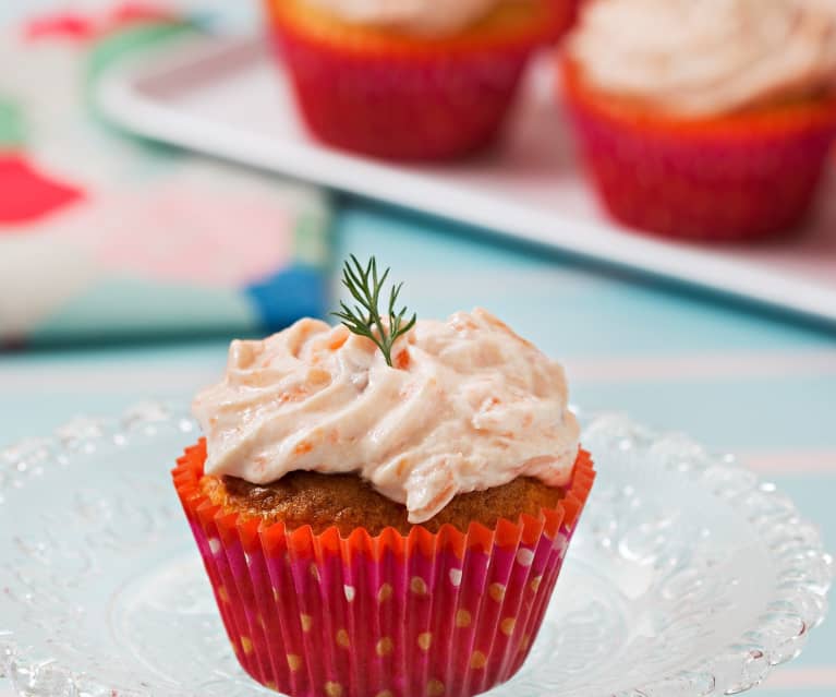 Lososové cupcaky s parmazánem