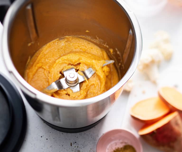 Sweet Potato, Cauliflower and Cumin Purée