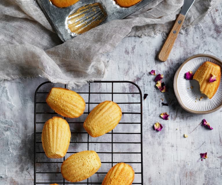 Rosewater madeleines