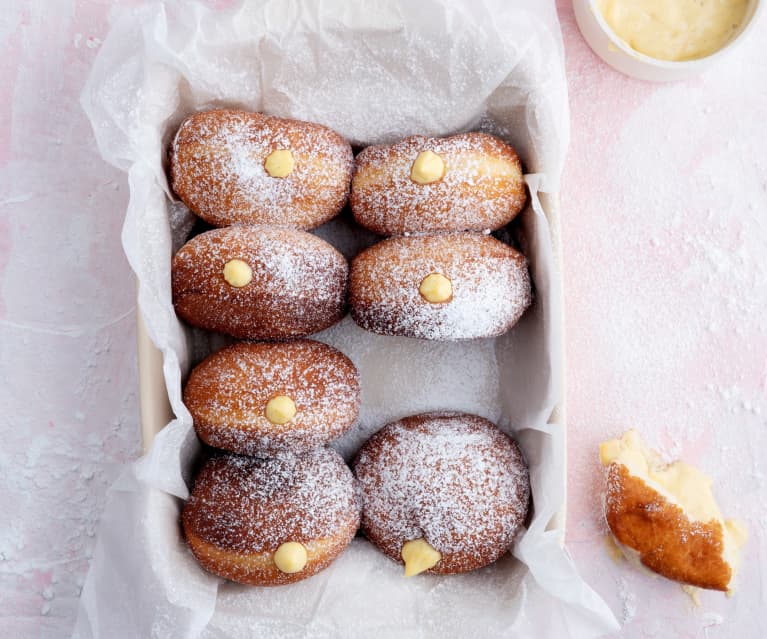 Krapfen con crema pasticcera