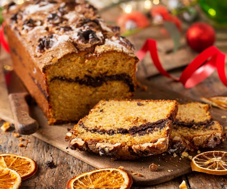 Spelt Cake with Orange, Chocolate and Walnuts